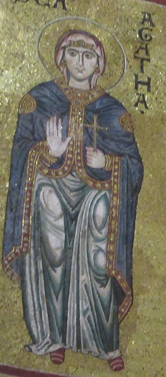 Mosaik, um 1180, in der Kathedrale in Monreale bei Palermo