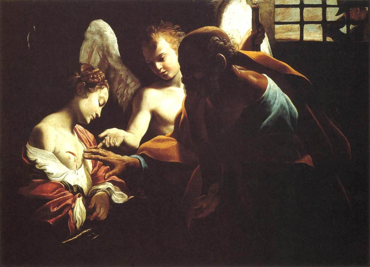 Giovanni Lanfranco: Petrus hilft Agatha, um 1614, Galleria Nazionale in Parma