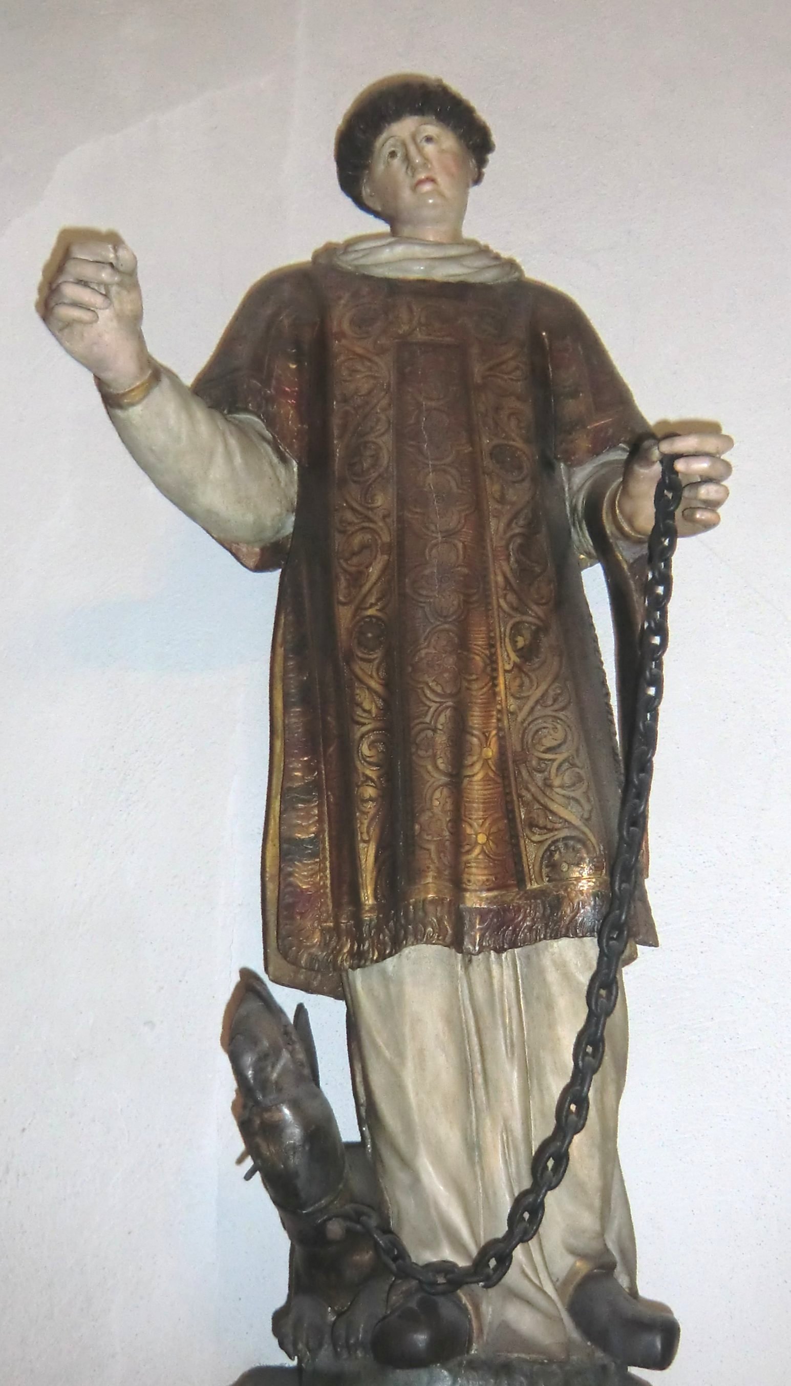 Statue, ums 17. Jahrhundert, in der Kirche St. Aposteln in Köln