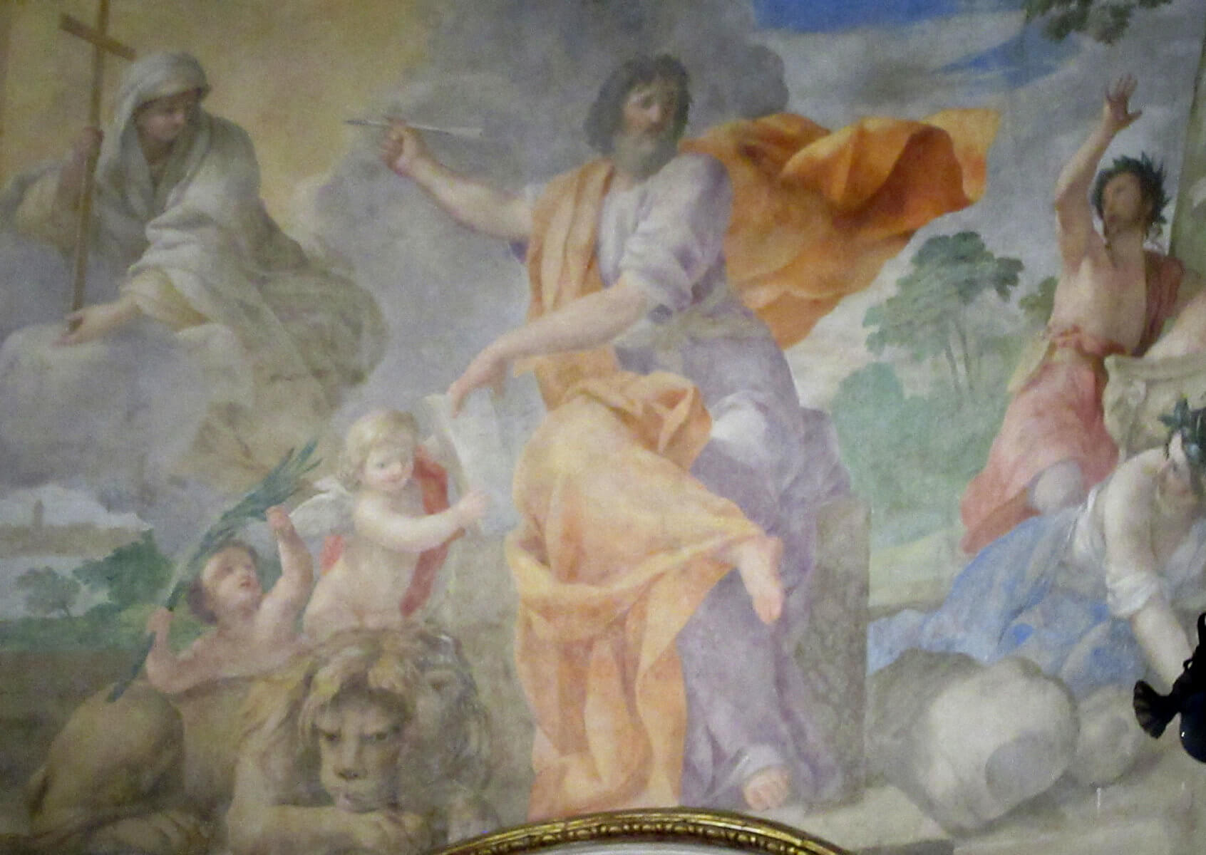Abdos Martyrium, Fresko, um 1654, in der Kirche San Marco Evangelista al Campidoglio in Rom