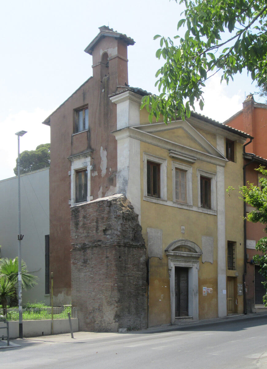 Reste der alten Kirche Santi Urbano e Lorenzo a Prima Porta
