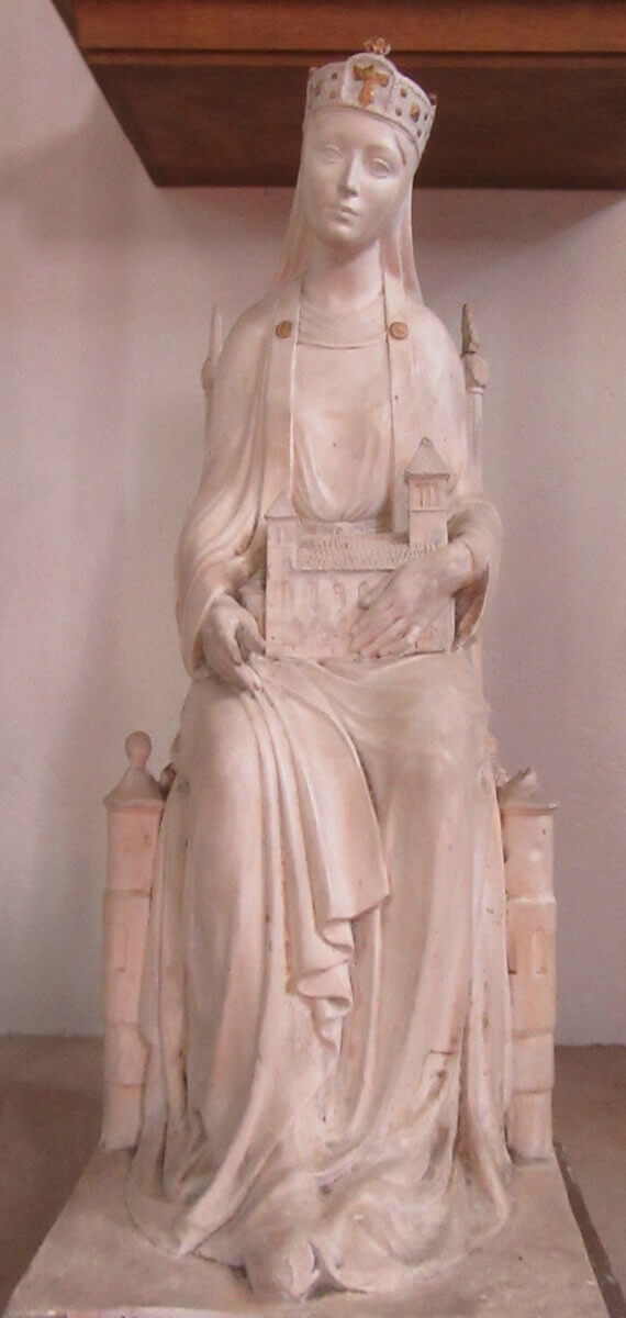 Statue, 1899, in der katholischen Kirche in Seltz