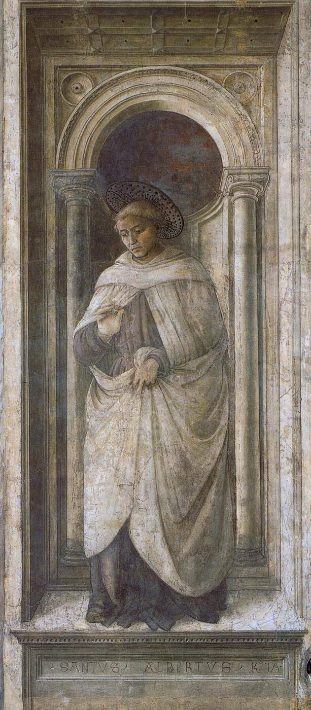 Fra Filippo Lippi: Albert von Trapani, Fresko, 1452 - 65, im Dom in Prato