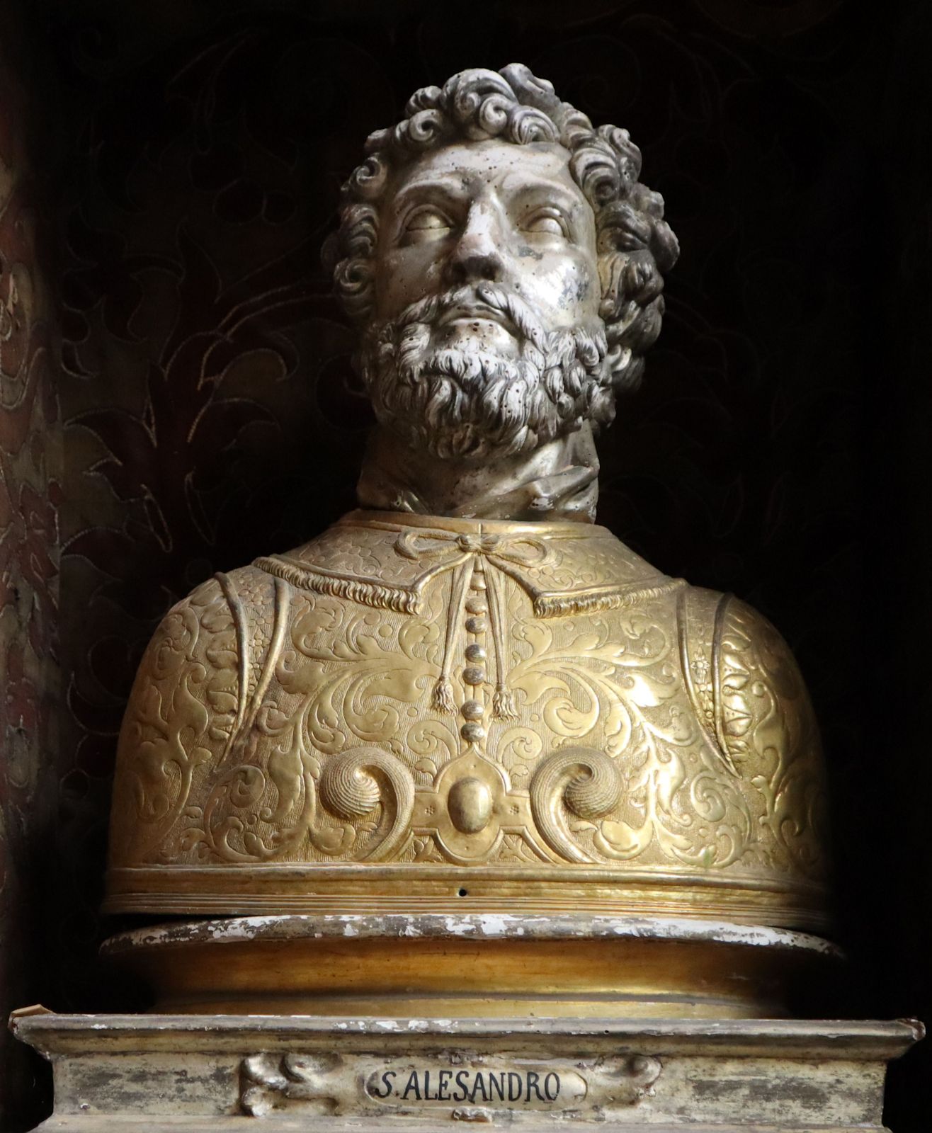 Alexanders Reliquiar in der Kirche della Santissima Annunziata Maggiore in Neapel