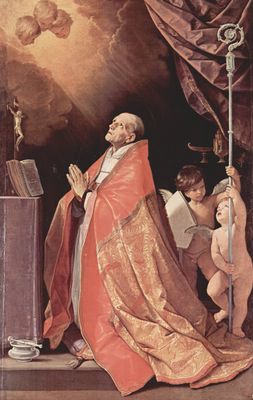 Guido Reni: Andreas Corsini im Gebet, 1630 - 1635, in der Galeria degli Uffizi in Florenz