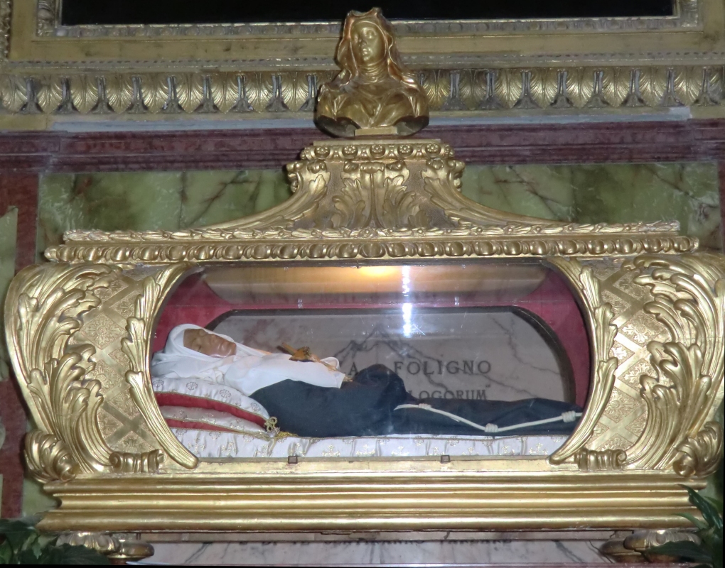 Glassarg der Angela in der Chiesa S. Francesco in Foligno