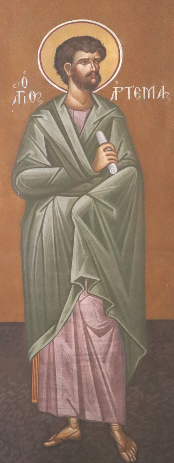 Fresko in der neuen Menas-Kathedrale in Iráklio auf Kreta