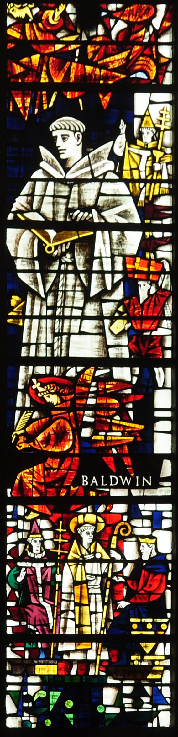 Glasfenster in der Kathedrale in Canterbury