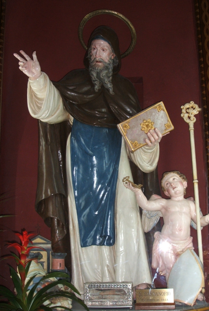 neapolitanische Schule: Statue von Barsanuphios, in der Kathedrale in Oria