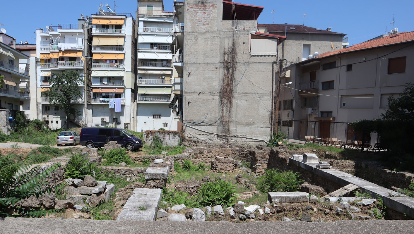 Archäologischen Stätte Agios Patapios, das frühchristliche Zentrum von Veria