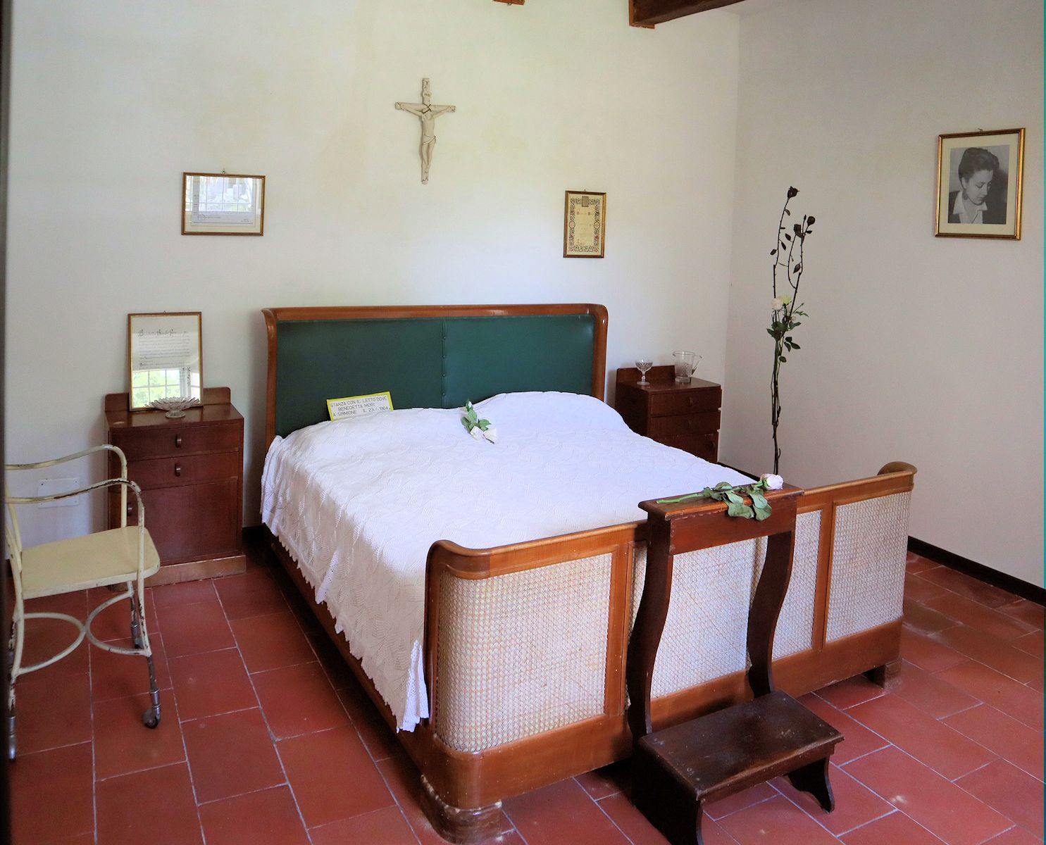 Benedettas Schlafzimmer, in der Klosterkirche Sant'Andrea in Dovadola