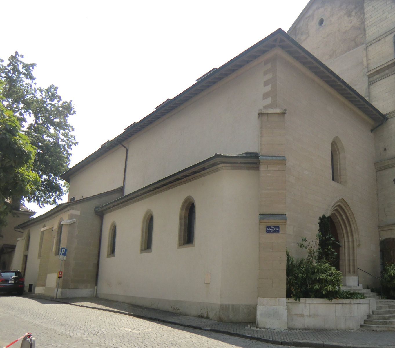 „Calvins Aufitorium„ in Genf, ab 1556 Kirche der italienischen und englischen Flüchtlingsgemeinden