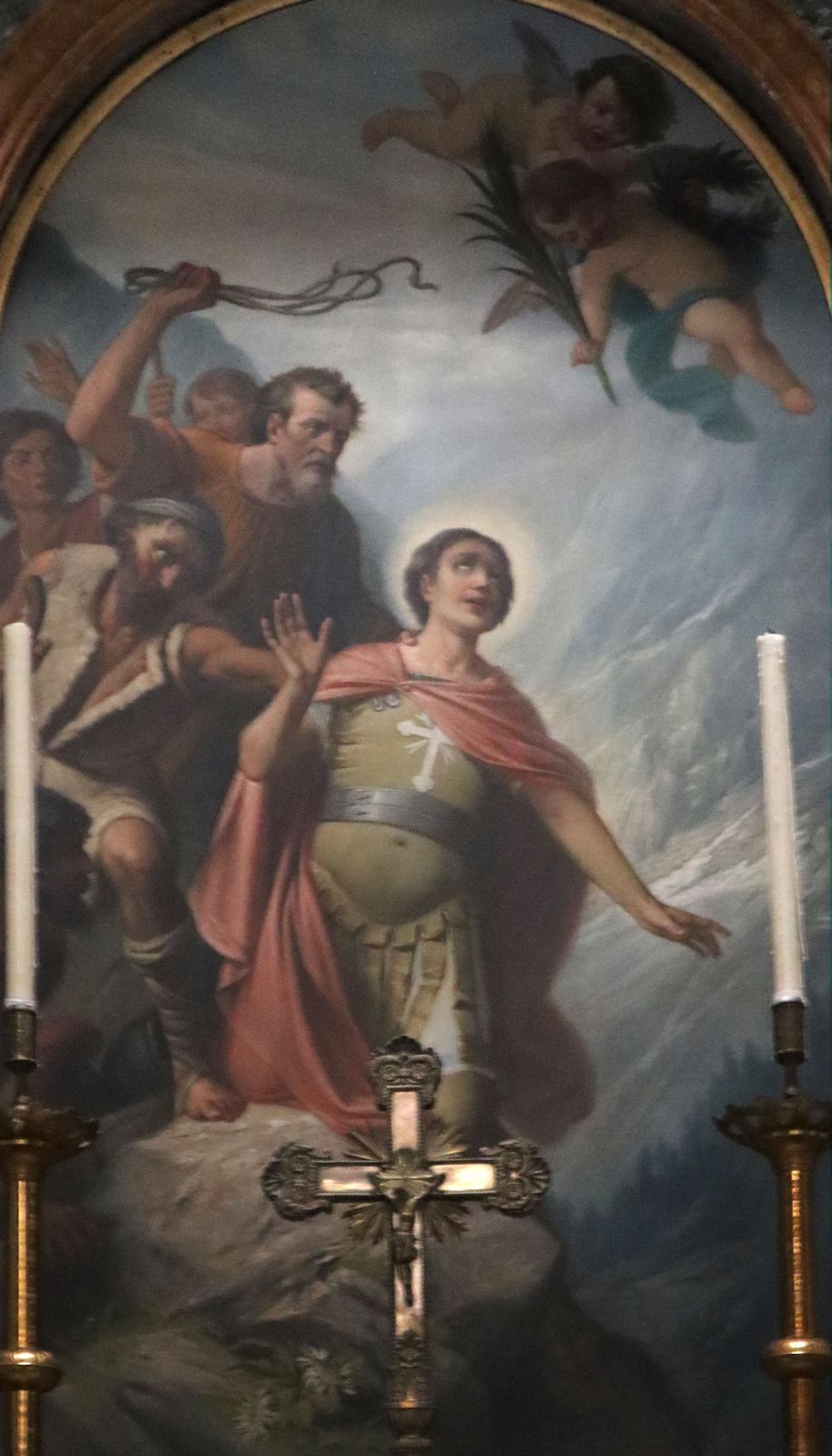Altarbild: Bessus' Martyrium, in der Kathedrale in Ivrea bei Turin