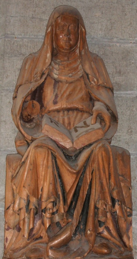 Statue 'Portraitähnliche Birgitta', zwischen 1390 und 1450 aus Florenz, heute in der Klosterkirche in Vadstena