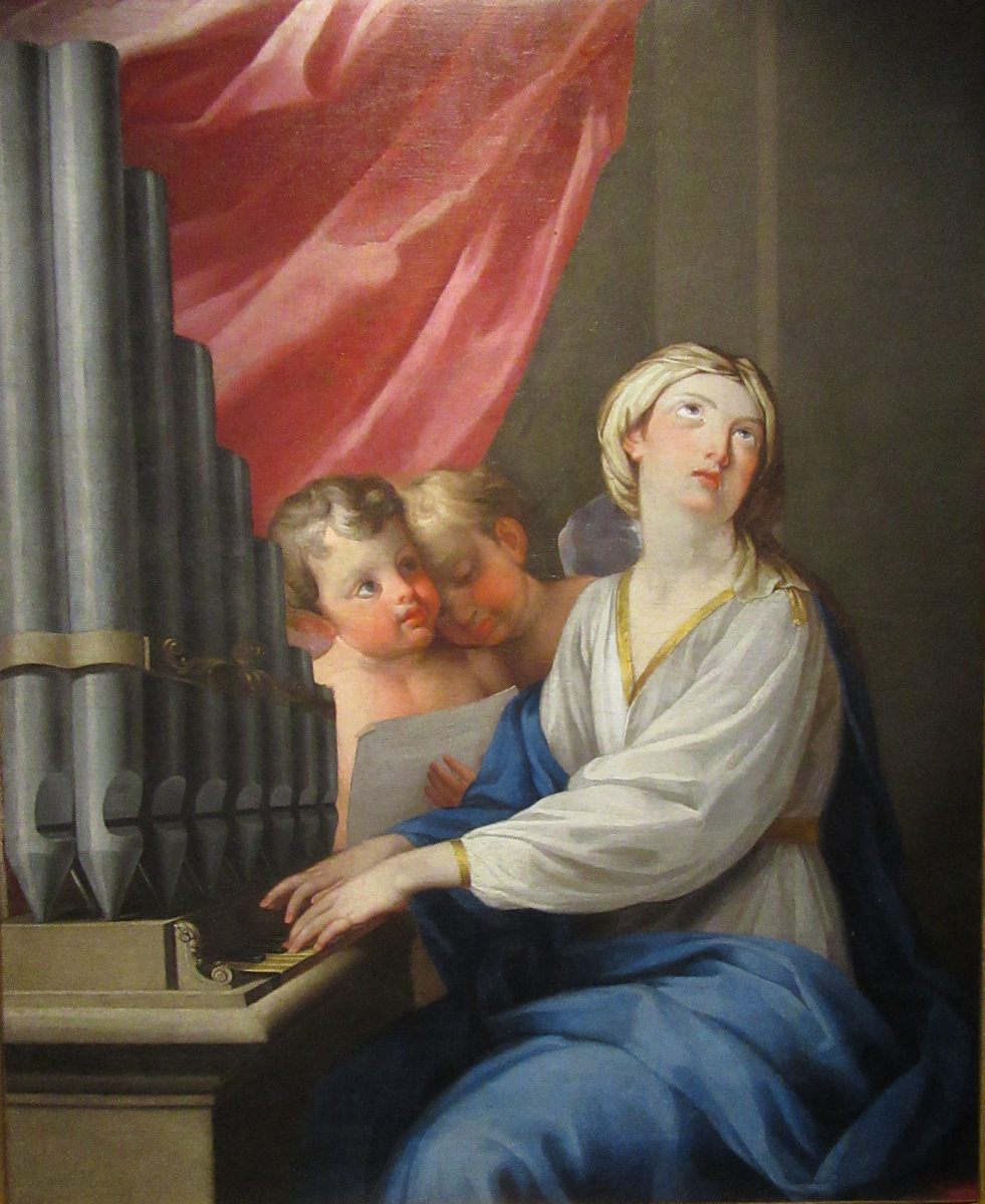 italienischer Künstler: Cäcilia, 17. Jahrhundert, , im Museum Santa Teresa in Alba de Tormes