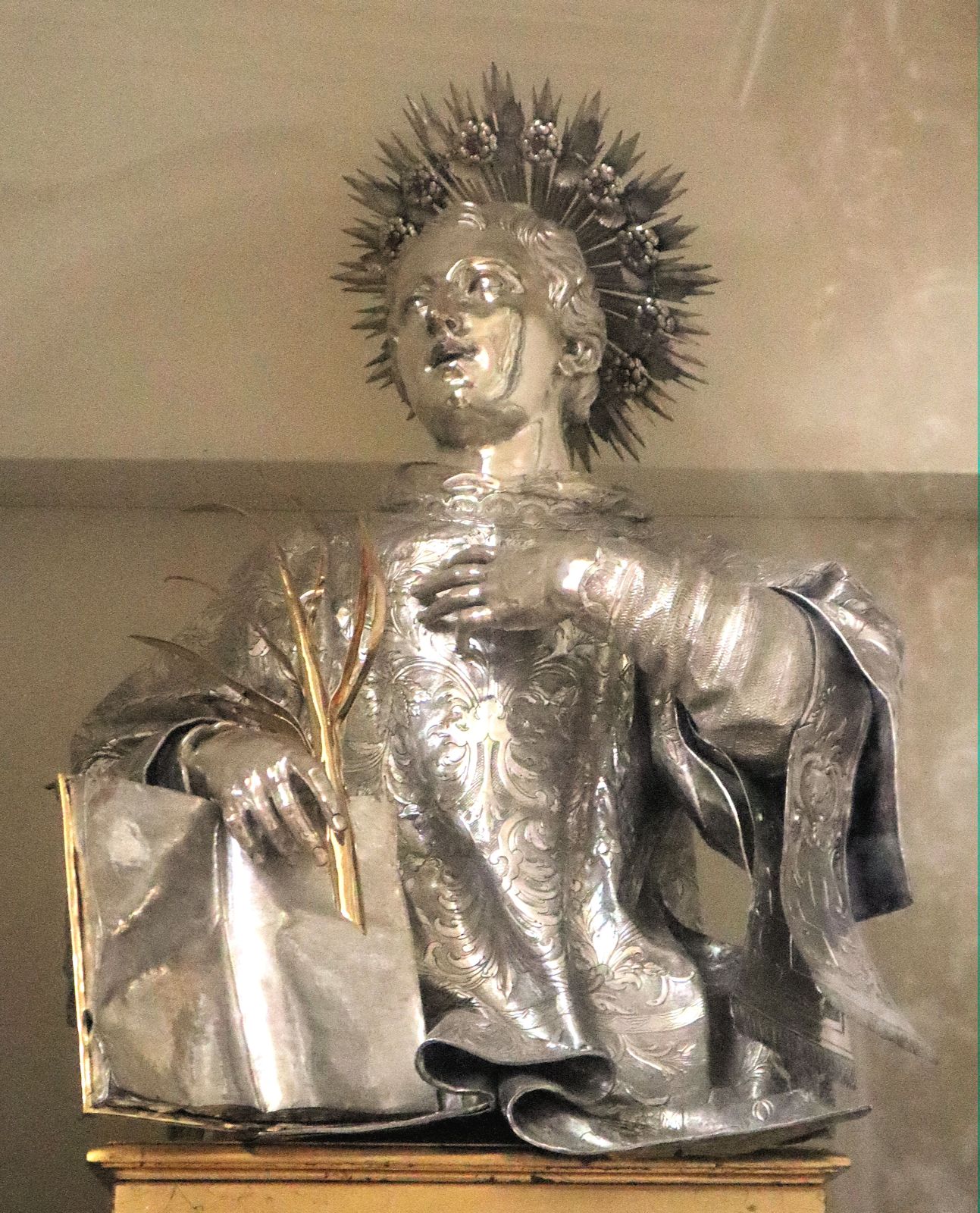 Reliquiar in der Kirche Santa Maria delle Grazie in San Cesario bei Lecce