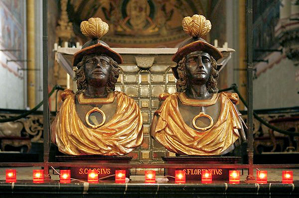 Reliquiare von Casius (links) und Florentius
