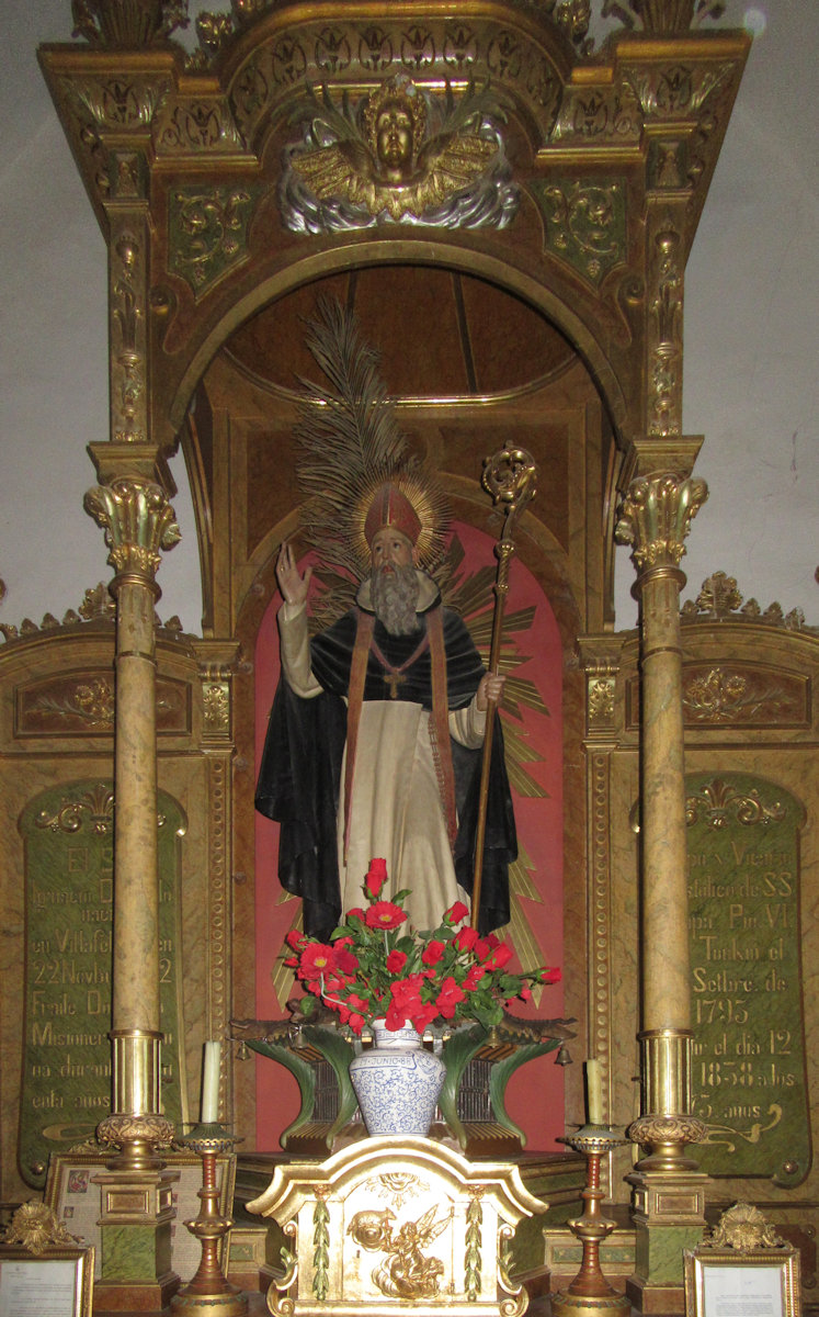 Altar in der Kirche in Villafeliche