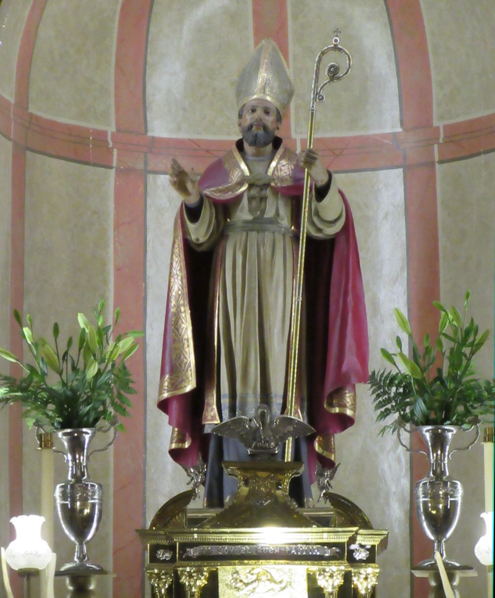 Statue am Hochaltar der Pfarrkirche in Berja