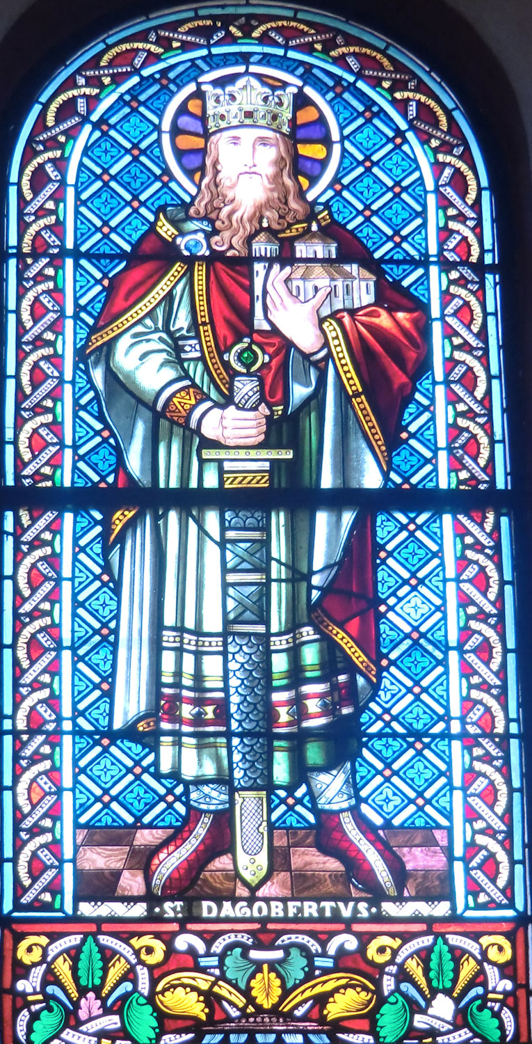 Glasfenster in der Kirche in Eguisheim