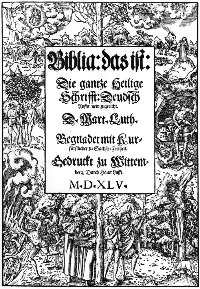 Titelblatt der Luther-Bibel von 1534