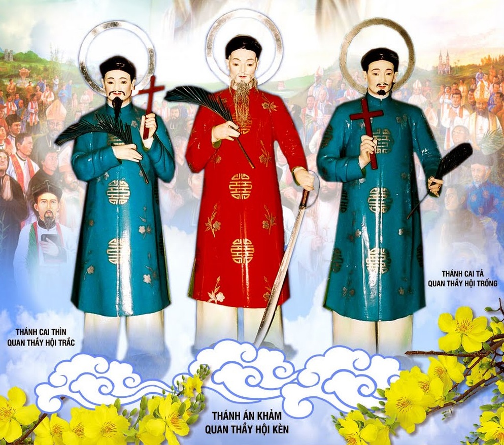 Lukas (links), Dominikus (Mitte) und Joseph Phạm Trọng