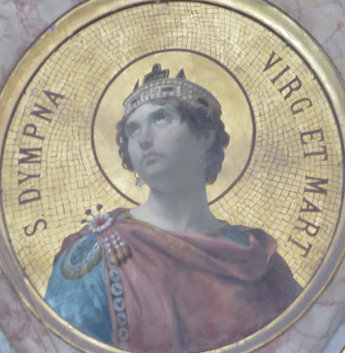 Medaillon in der Kirche Sant'Agata dei Goti in Rom