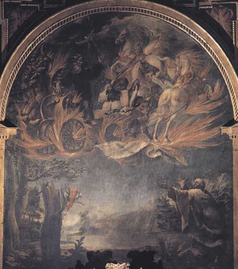 Juan de Valdés Leal: Altarbild der Entrückung von Elija, um 1658, in der Kirche der Karmeliter in Córdoba
