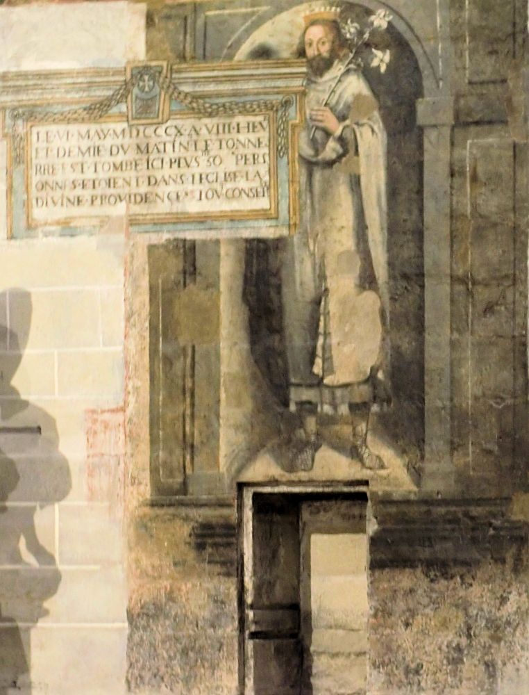 Wandmalerei, Anfang des 17. Jahrhunderts, in der Kirche St-Didier in Avignon