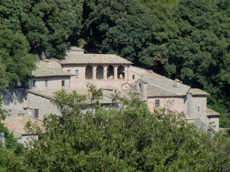 Die Einsiedelei „delle Carceri” bei Assisi