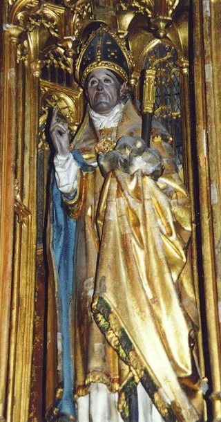 Statue in der Kirche in Ytterselö