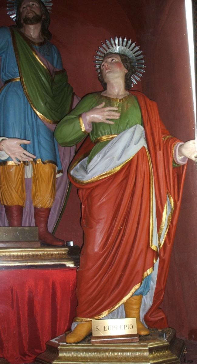 venezianische Schule: naive Statuen von Anthimus und Euprepius in der Kathedrale in Oria