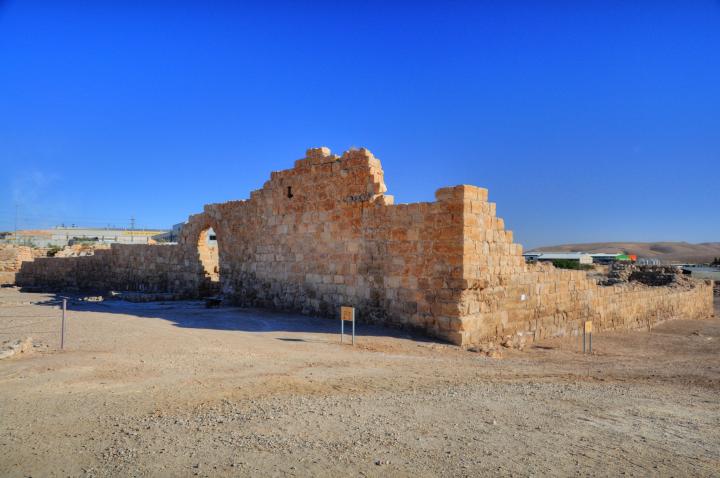Nordwestliche Ecke der Mauern des Euthymius-Klosters bei Maale Adumim