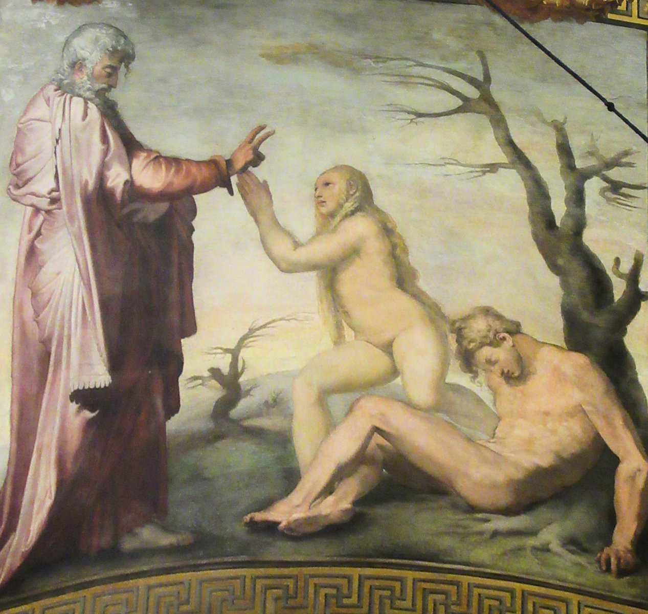 Die Erschaffung der Eva, Fresko in der Kirche San Marcello al Corso in Rom