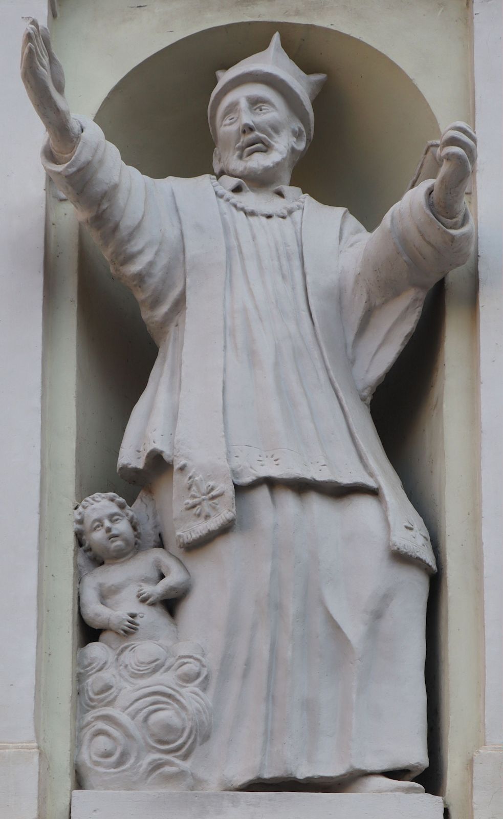 Statue: Felix, an der Pfarrkirche Corpo di Cristo in Pagani