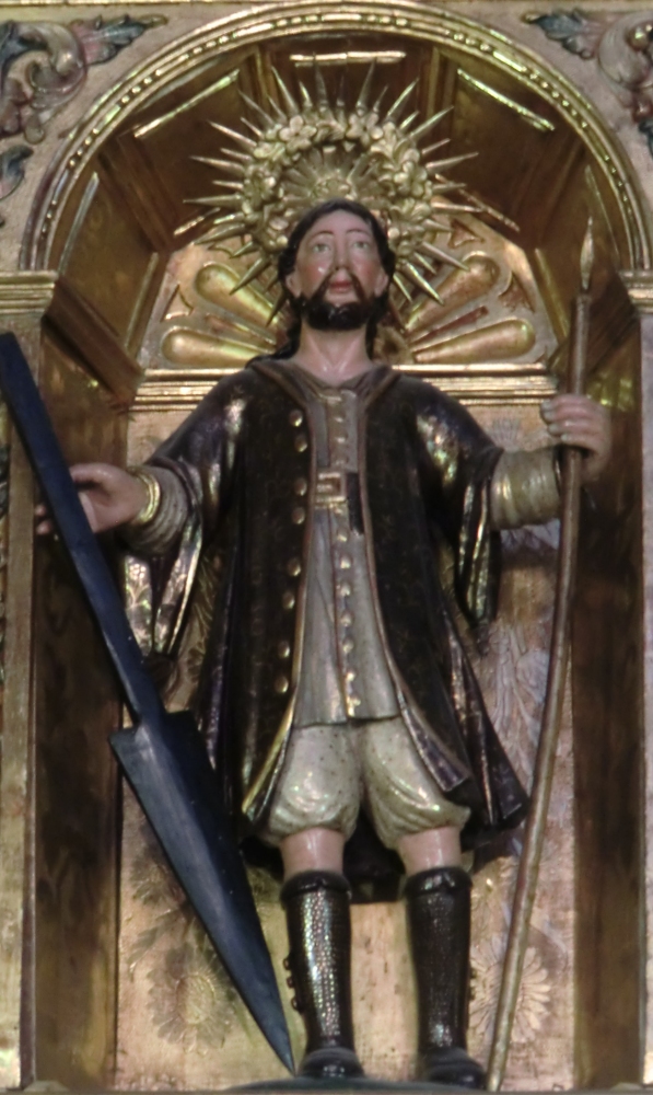 Louis Generès: Statue, 1685, im Altar der Gauderich geweihten Kapelle in der Kathedrale in Perpignan. Der Altar stand früher im Kloster Saint-Martin du Canigou und barg Gauderichs Reliquien, nach der Auflösung des Klosters 1793 kam er nach Perpignan.