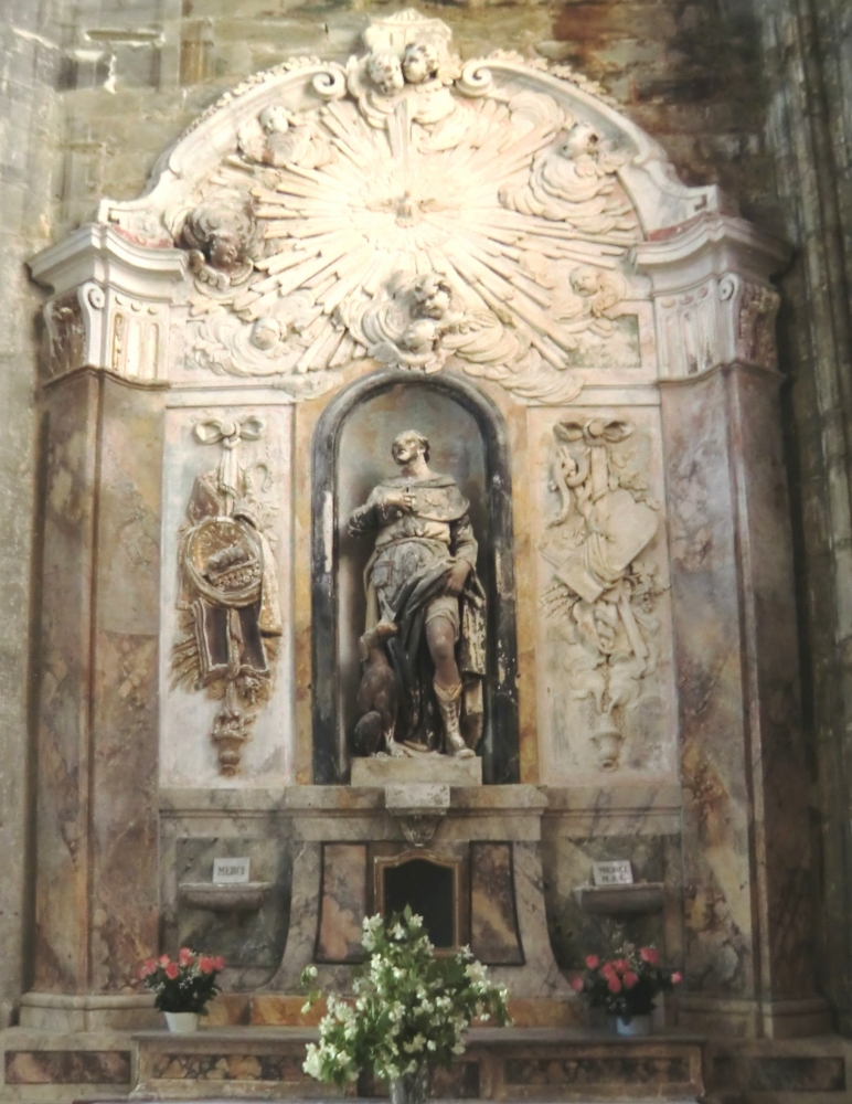 Joseph Poirson: Altar der Gauderich geweihten Kapelle, 1701, gestiftet vom Markgrafen von Mirepoix zum Dank für die wundersame Genesung seines Sohnes von schwerer Krankheit, in der Kathedrale in Mirepoix
