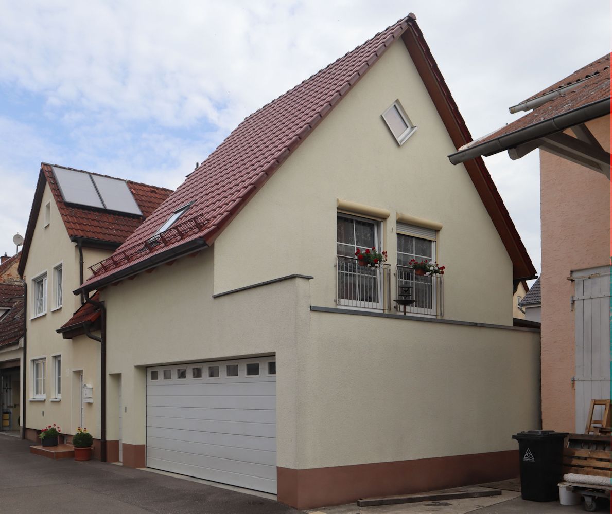 Elsers Wohnhaus in Schnaitheim, heute eine Garage