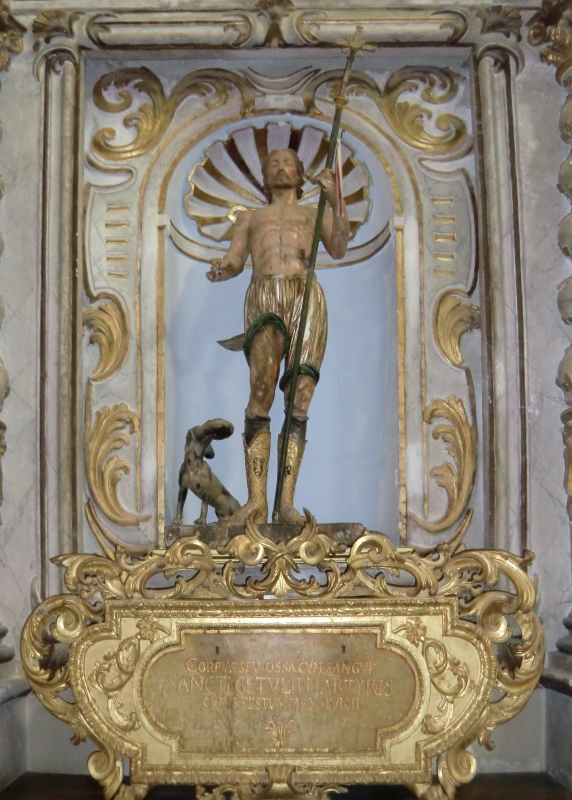 Getulius' Reliquien in der Pfarrkirche in Montone bei Perugia