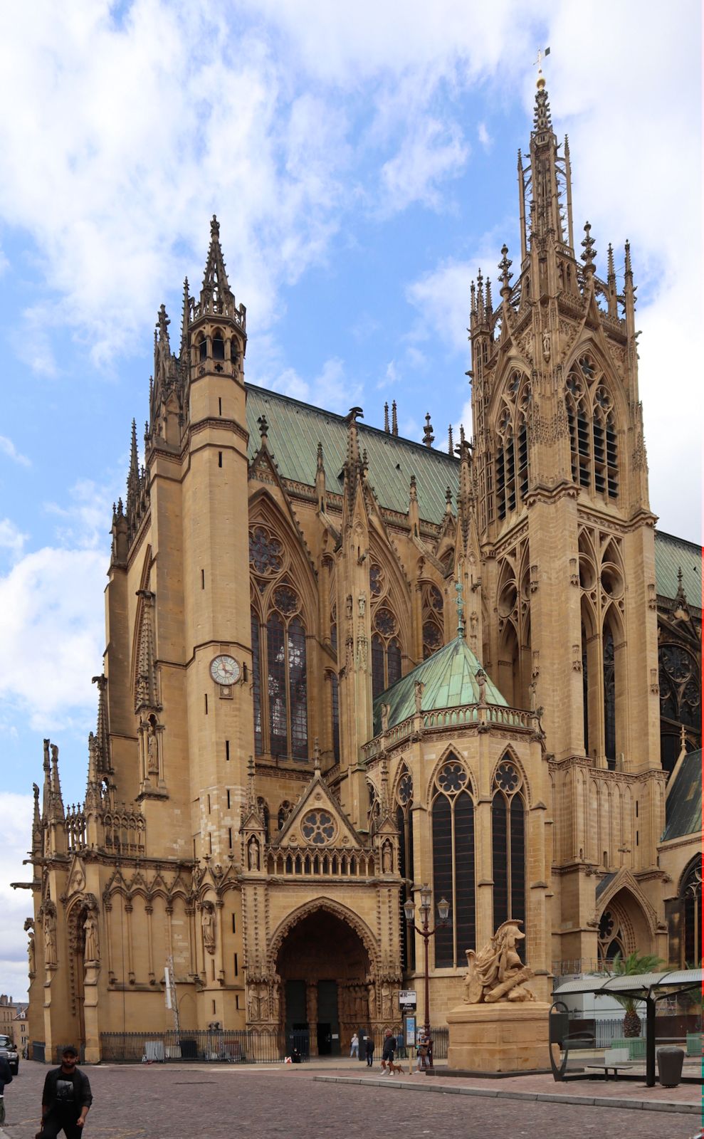 Südostecke der Kathedrale in Metz