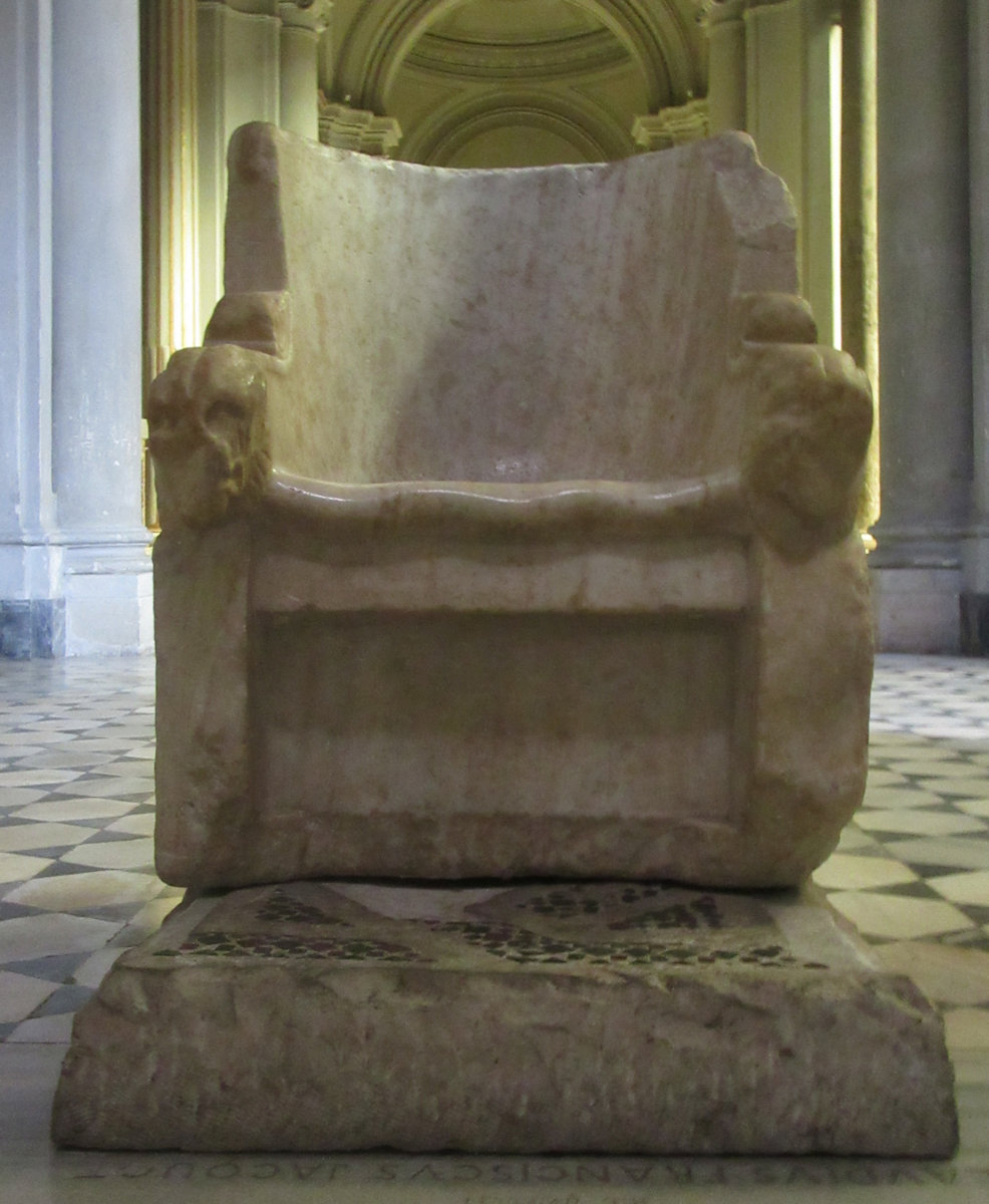 Gregors Bischofsstuhl, in der Kirche San Gregorio Magno al Celio in Rom