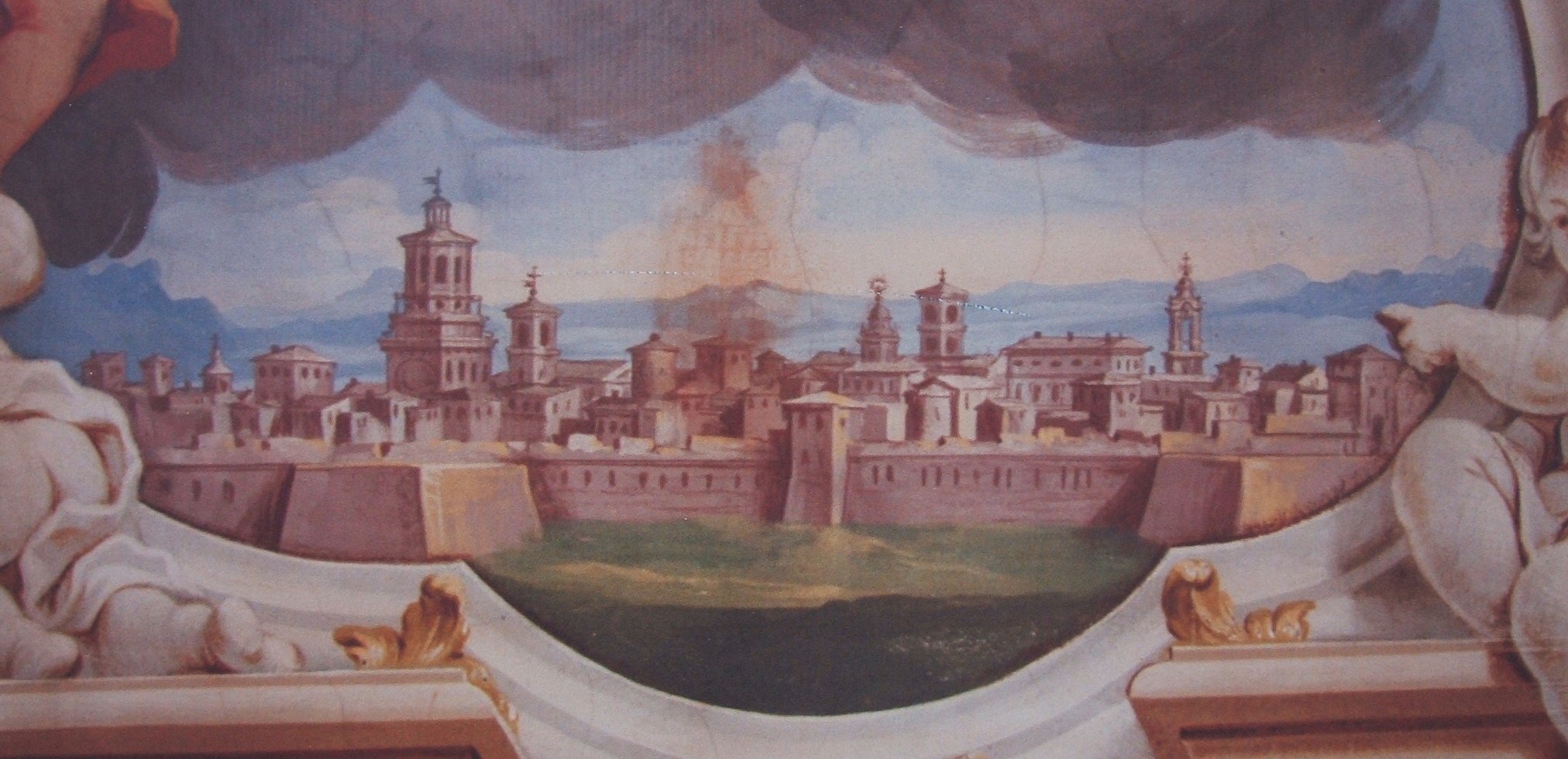Savigliano im Mittelalter, Fresko in der Kirche Santa Maria Assunta in Savigliano