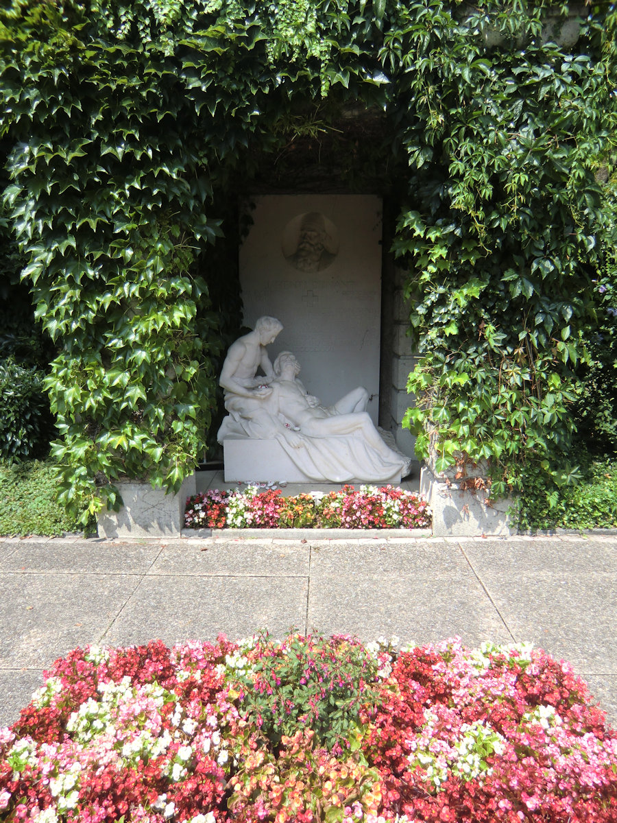 Henri Dunants Grab auf dem Sihlfriedhof in Zürich