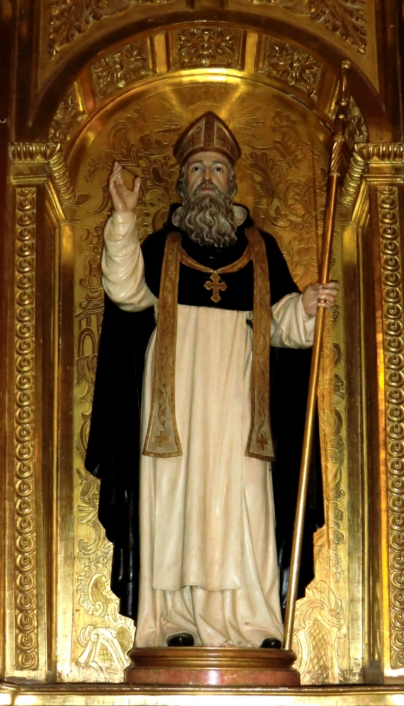 Statue: Hieronymus Hermosilla, am Altar der Hieronymus Hermosilla geweihten Kapelle in der Kathedrale in Santo Domingo de la Calzada