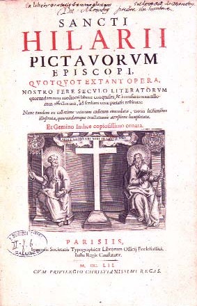Titelblatt der Ausgabe der Werke von Hilarius, Paris 1652