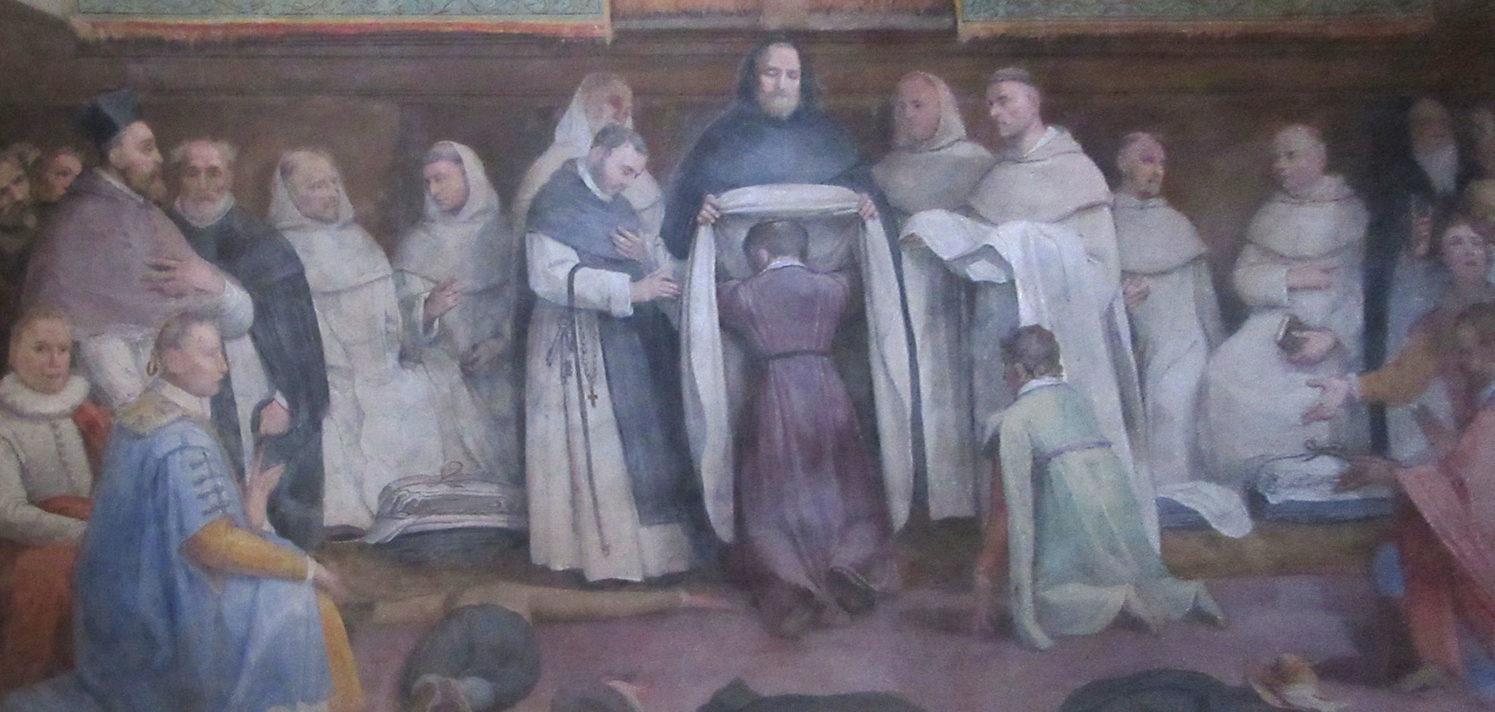 Federico Zuccari: Dominikus nimmt Hyazinth in den Dominikanerorden auf, 1594, in der Hyazinth-Kapelle in der Kirche Santa Sabina in Rom