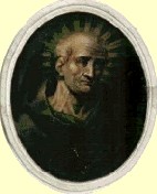 Portrait auf Jakobs Grab in der Kirche San Fortunato in Todi