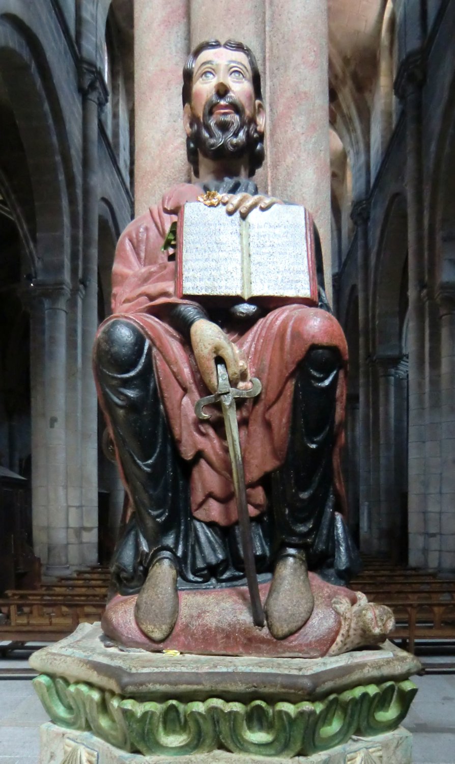 Statue in der Kathedrale in Ourense