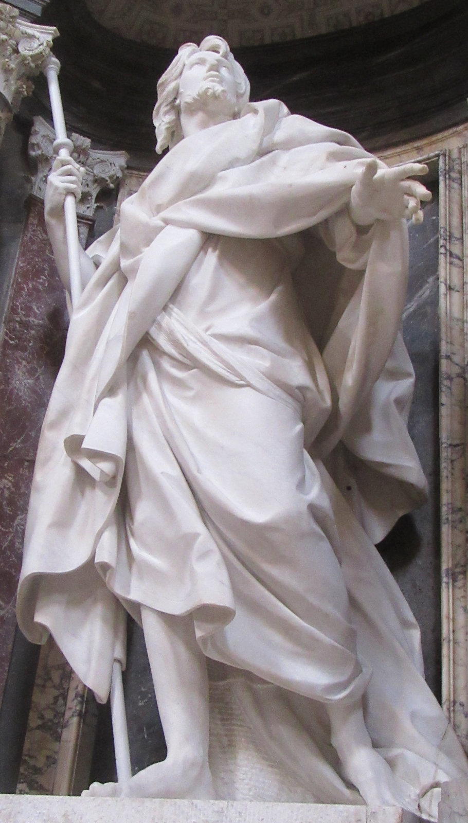 Camillo Rusconi: Statue, 1705 - 1711, in der Basilika San Giovanni in Laterano in Rom