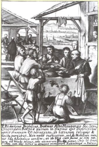 Flugblatt zur segensreichen Tätigkeit der Jesuiten in Böhmen, 1680